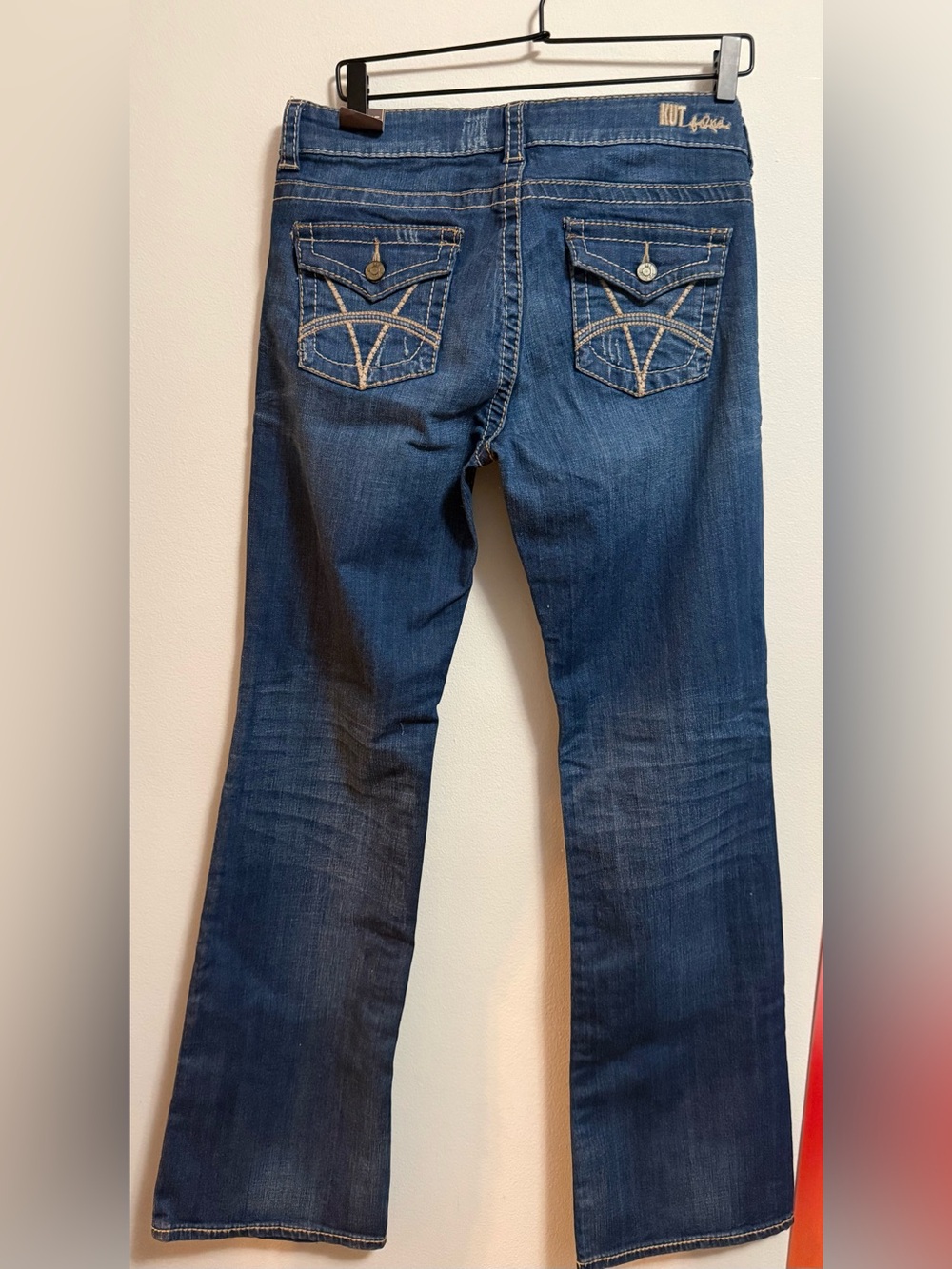 Kut from the Kloth Women's Medium-Dark Blue Boot Cut Jeans - Picture 4 of 5
